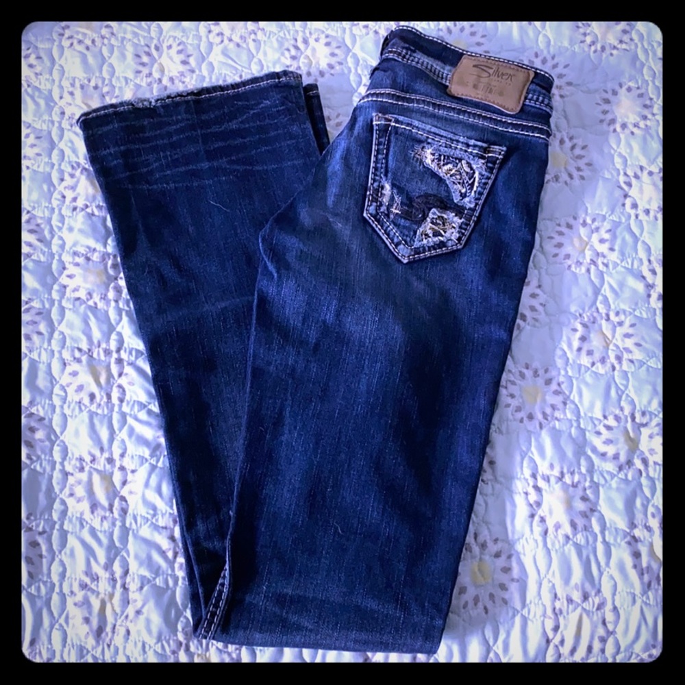 Silver jeans!